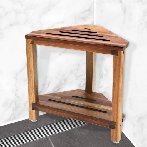 Corner shower stool - stool, with